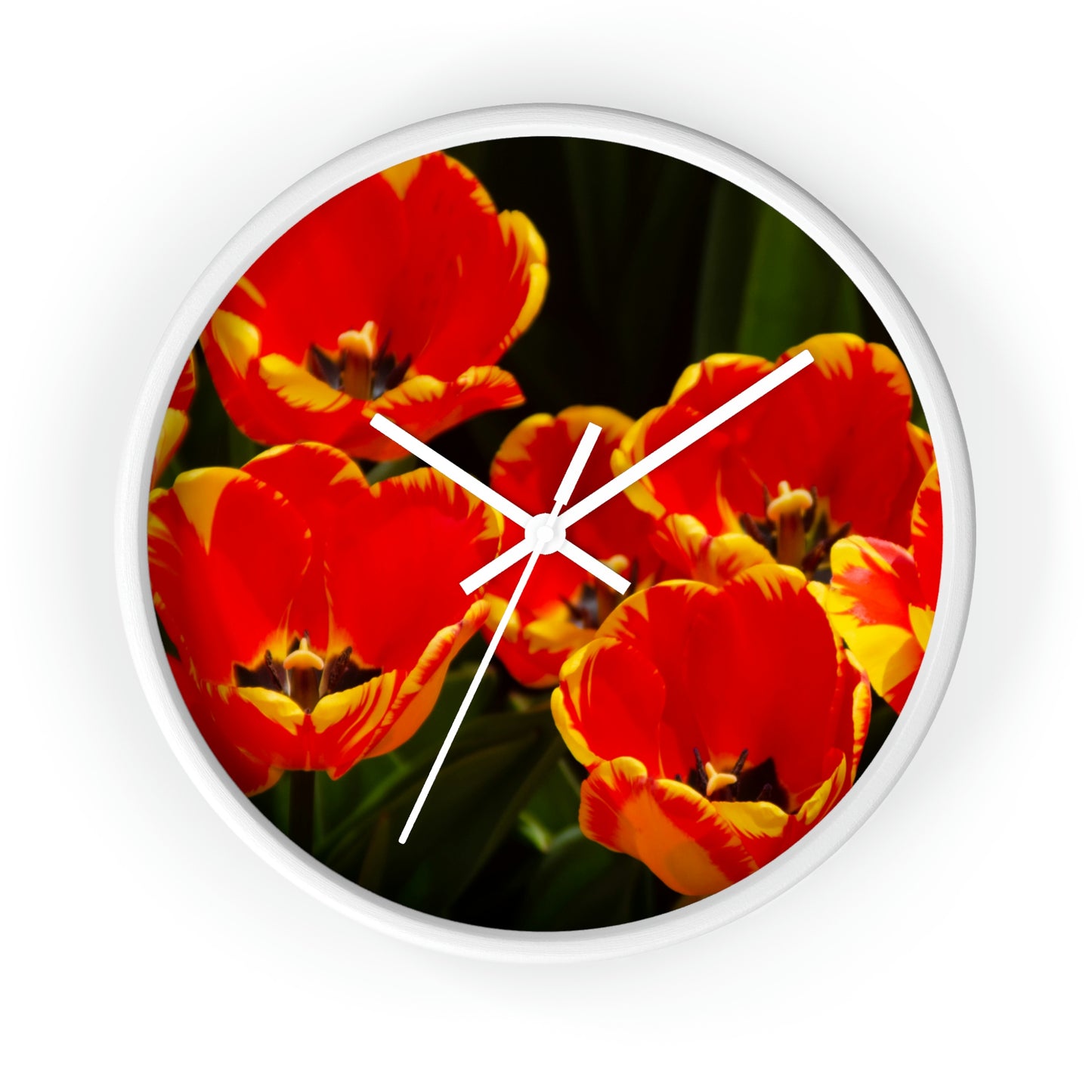 Flowers 19 Wall Clock