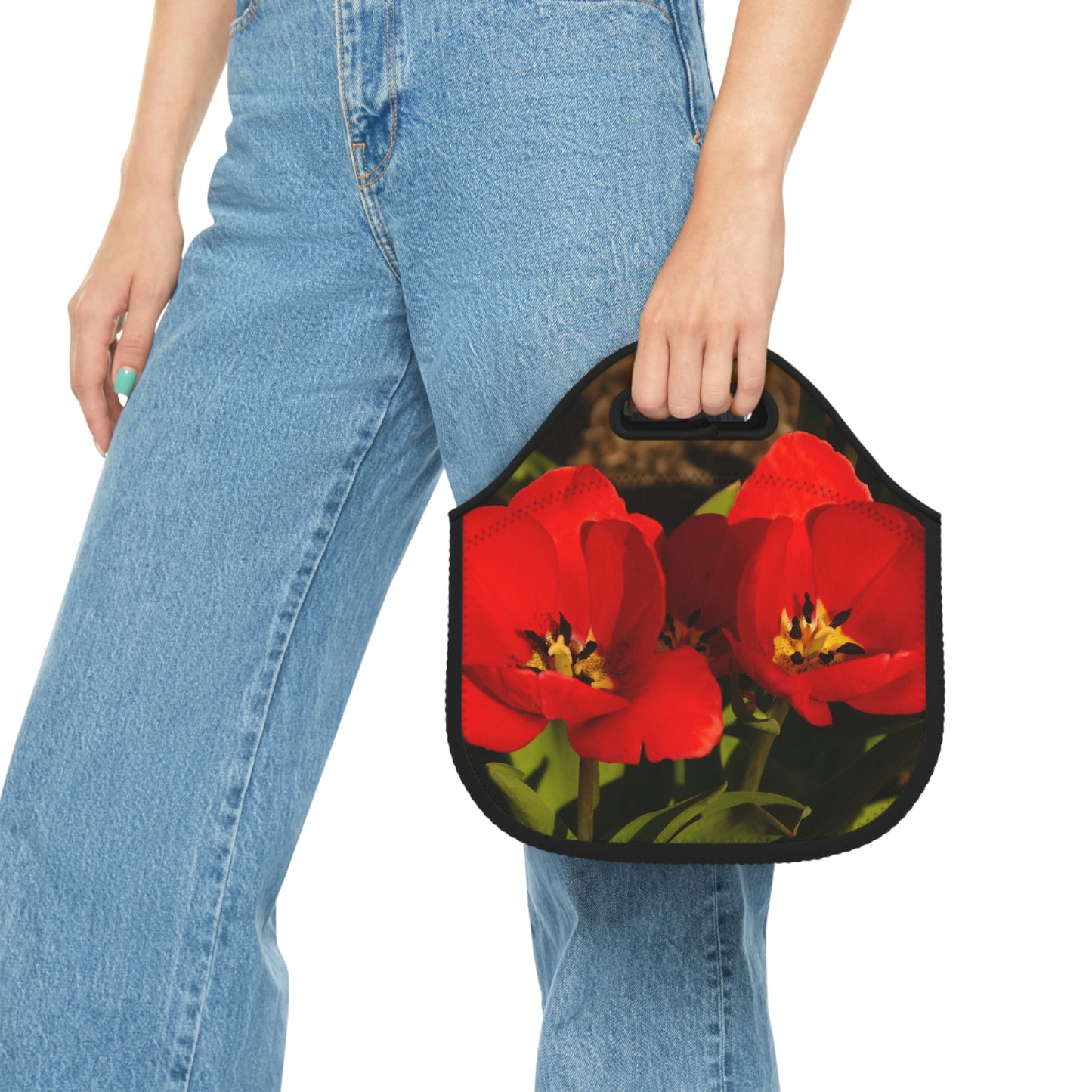 Flowers 06 Neoprene Lunch Bag