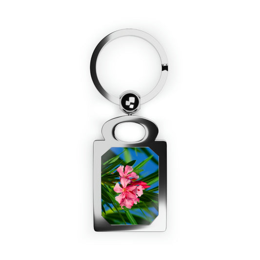 Flowers 30 Rectangle Photo Keyring