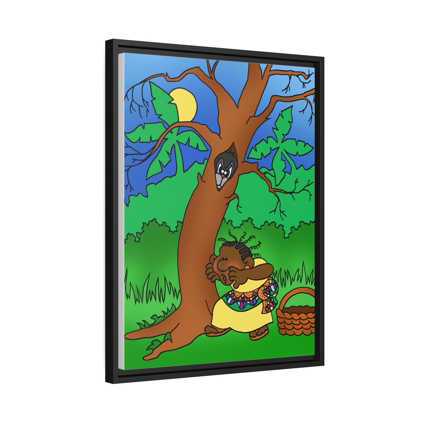 Once Upon West Africa Matte Canvas, Black Frame