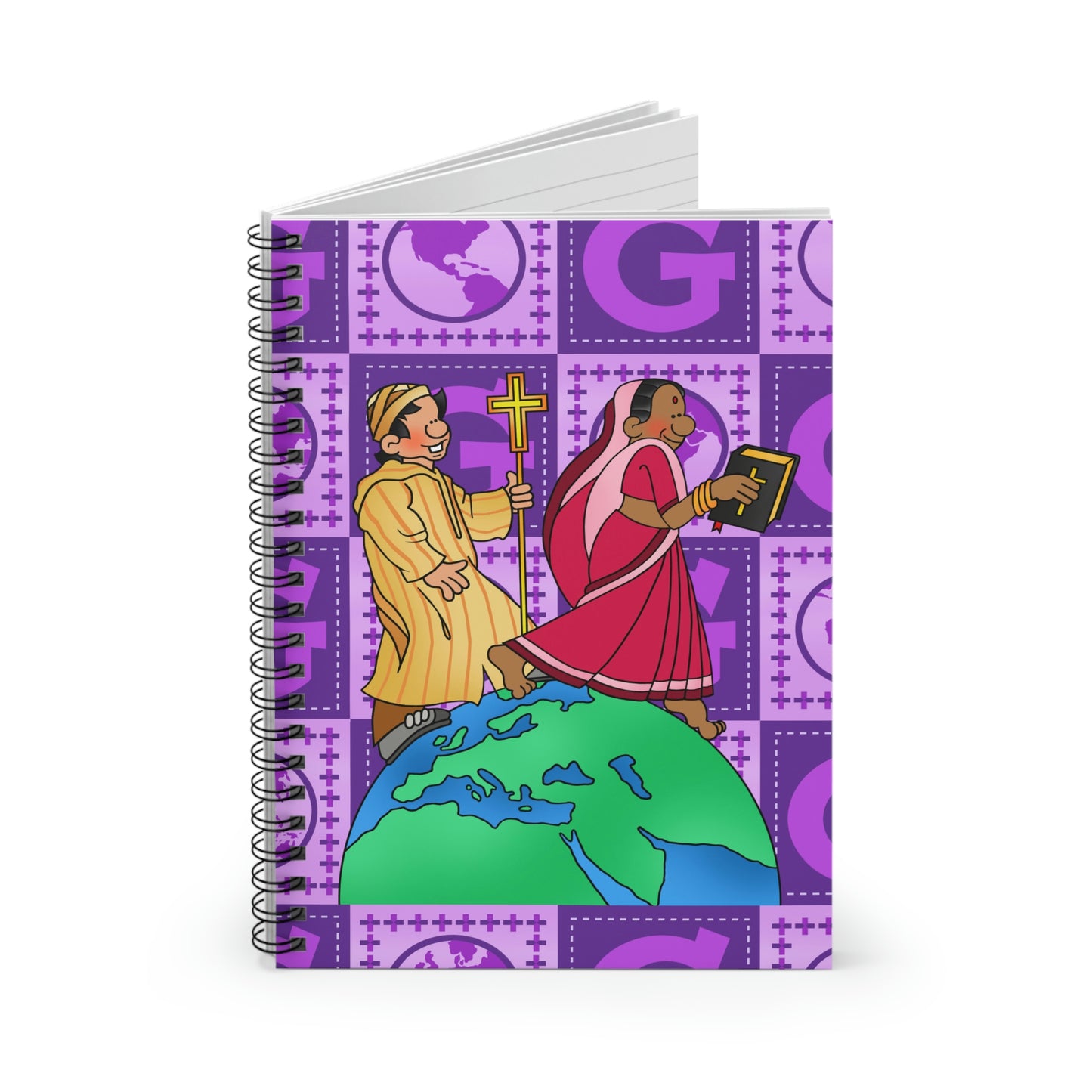 The Bible as Simple as ABC G Spiral Notebook - Ruled Line
