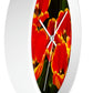 Flowers 19 Wall Clock