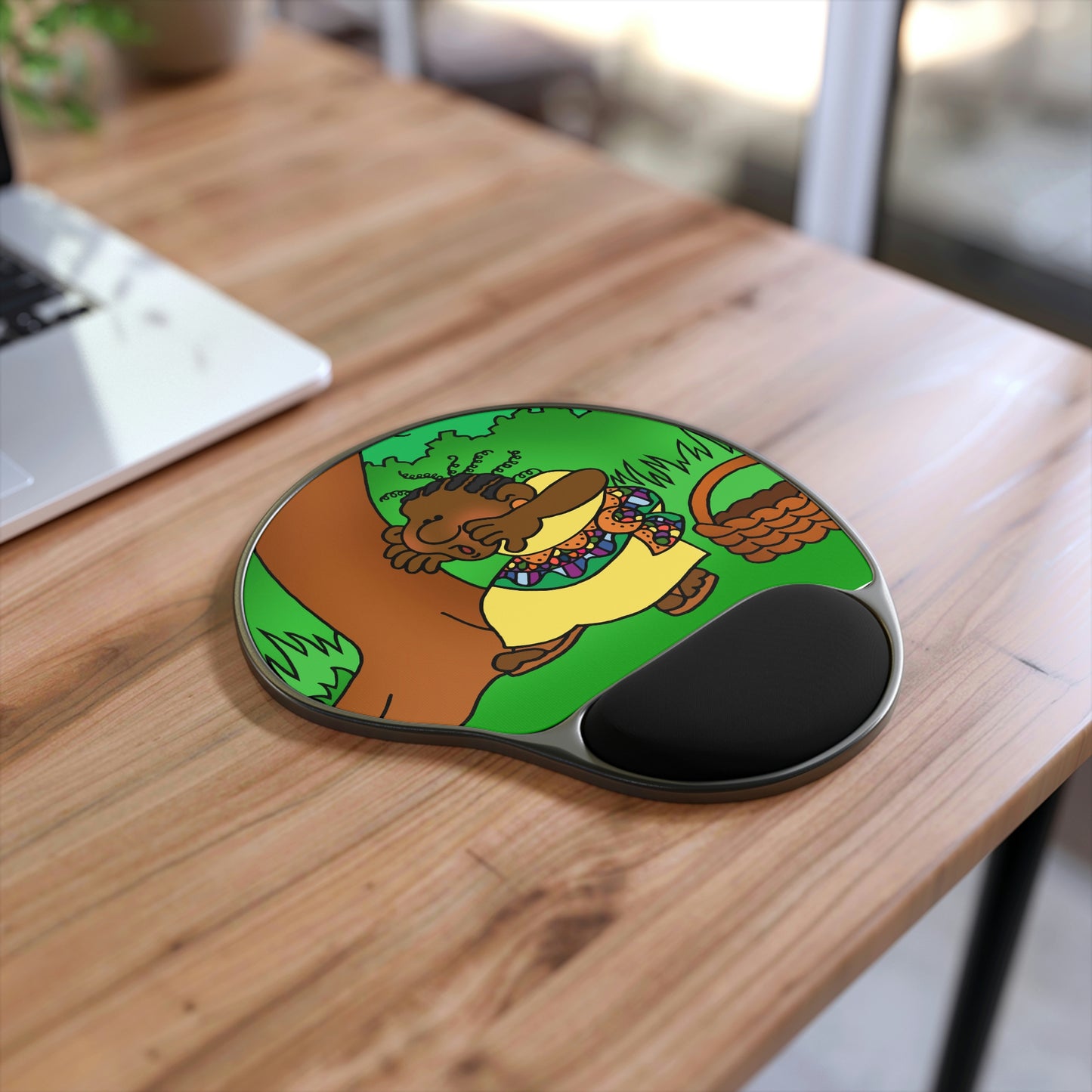 Once Upon West Africa Mouse Pad With Wrist Rest