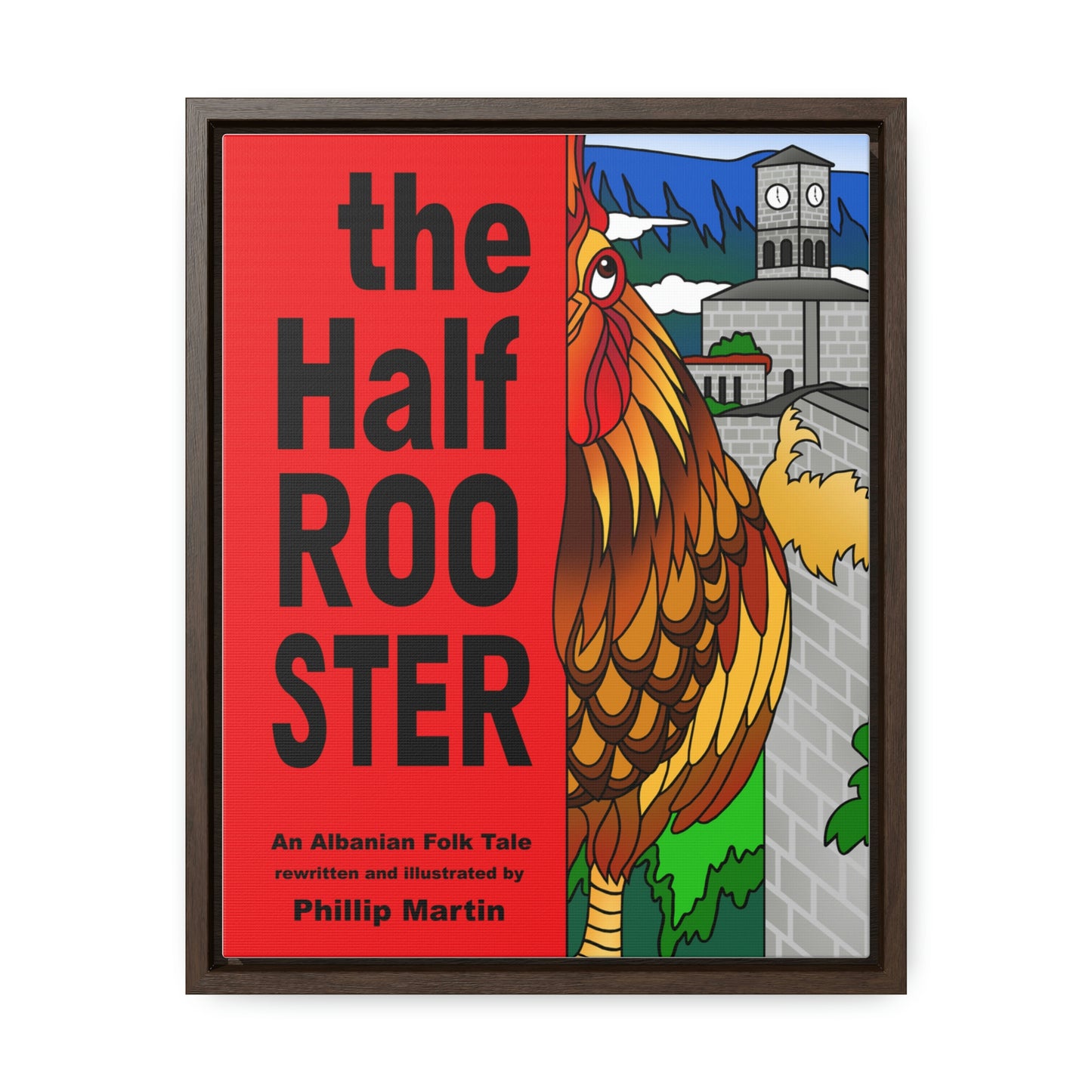 The Half Rooster Gallery Canvas Wraps, Vertical Frame