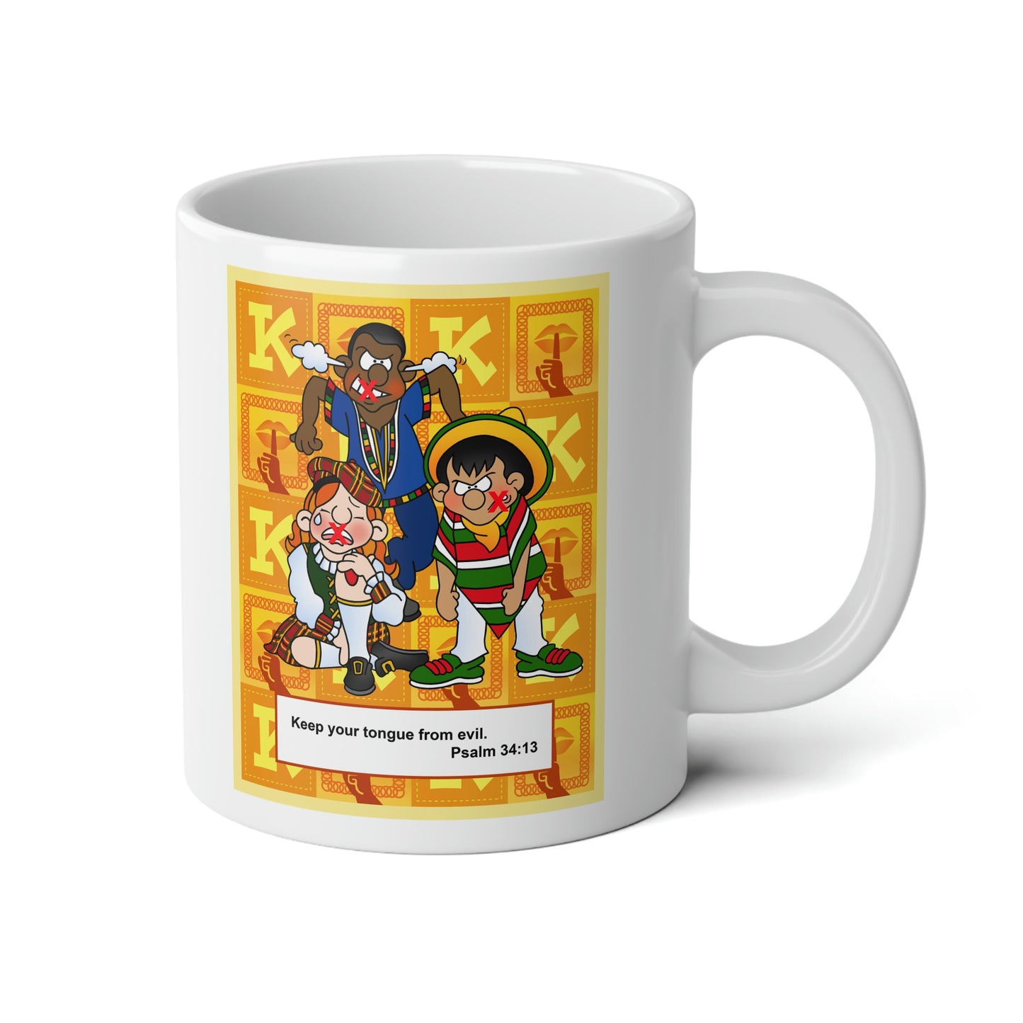 The Bible as Simple as ABC K Jumbo Mug, 20oz