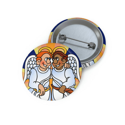 Hark and Harold Angel Sing Custom Pin Buttons