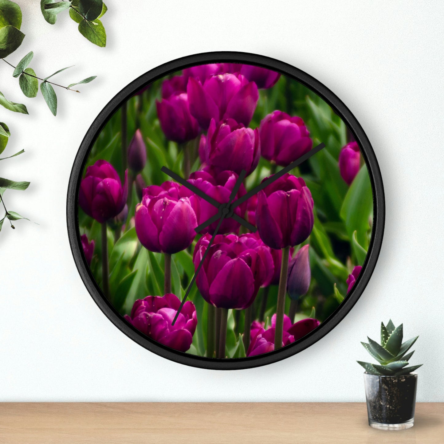 Flowers 20 Wall Clock