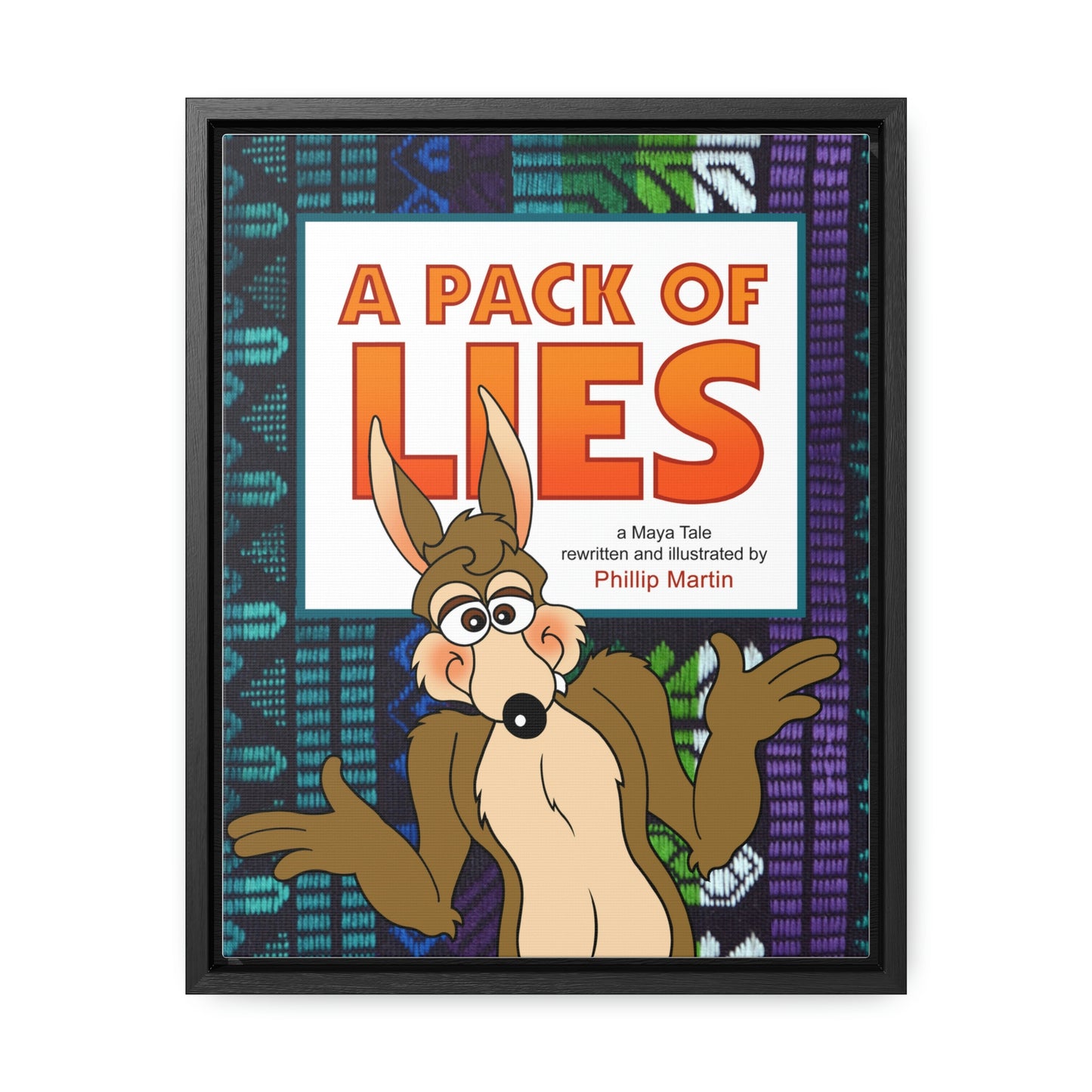 A Pack of Lies Gallery Canvas Wraps, Vertical Frame