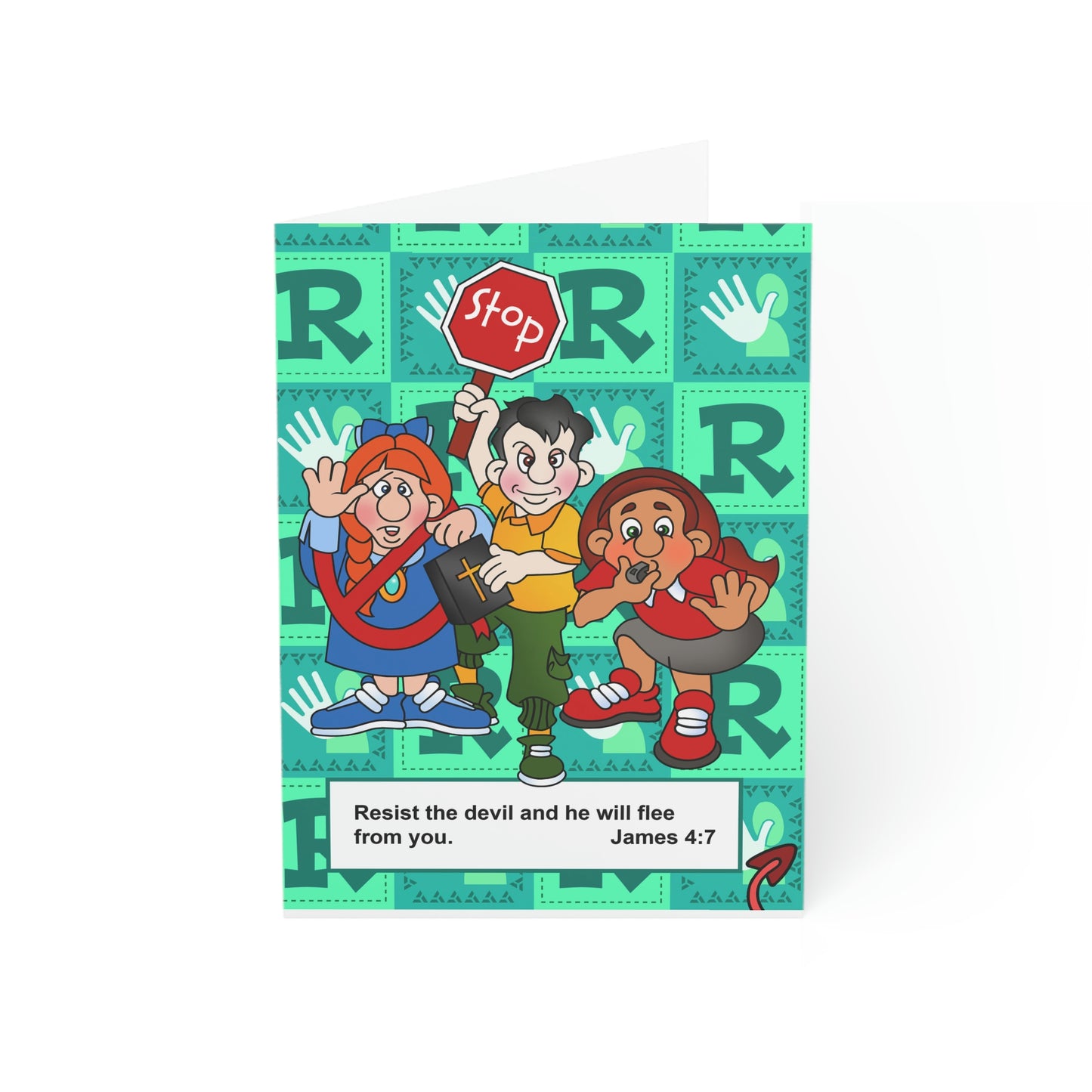 The Bible as Simple as ABC R Greeting Cards (1, 10, 30, and 50pcs)