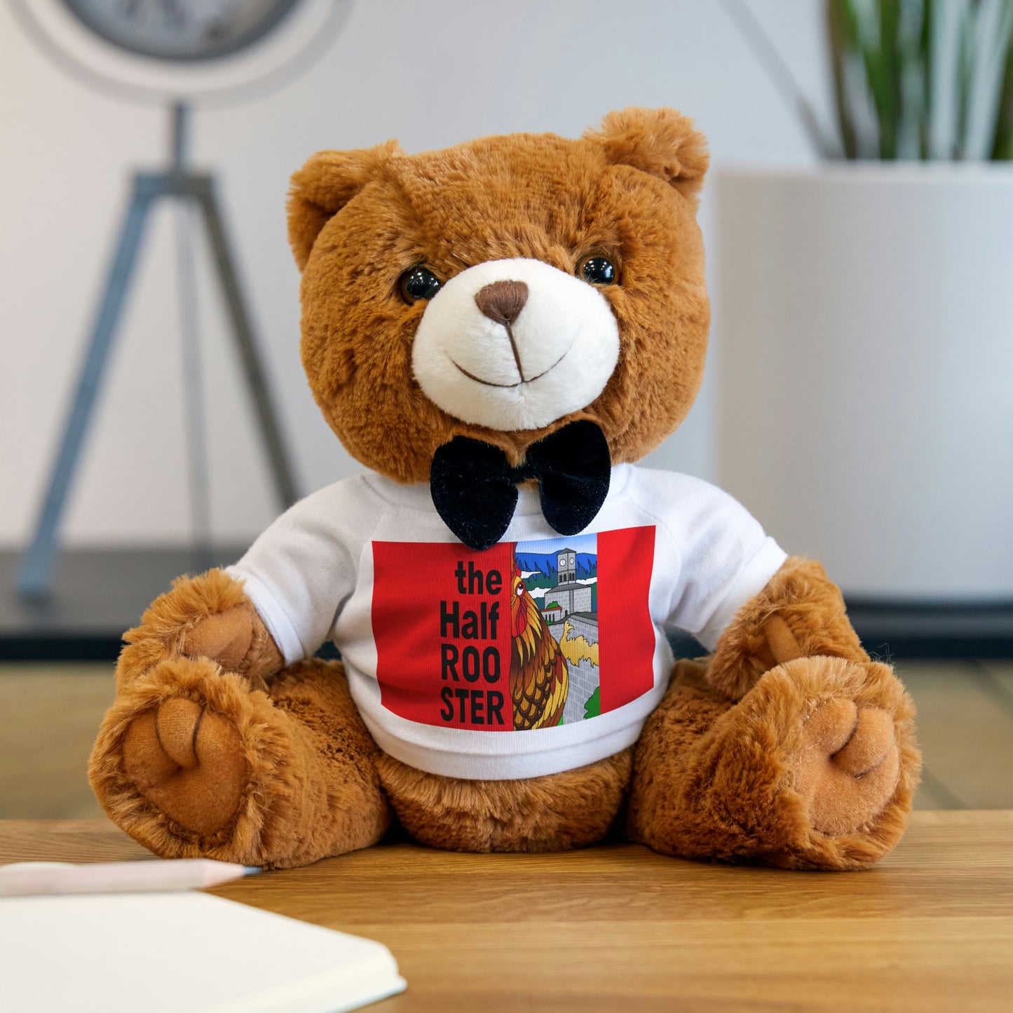 The Half Rooster! Teddy Bear with T-Shirt
