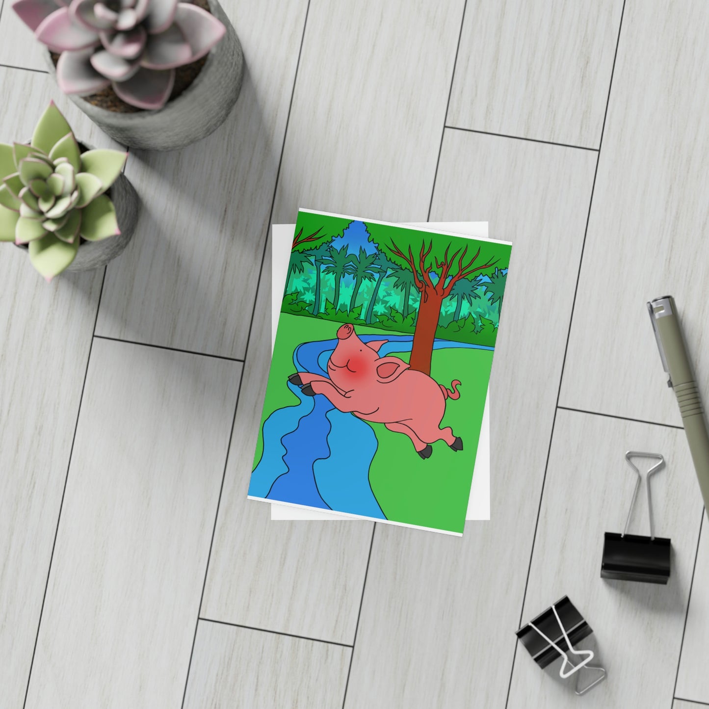 Anansi and the Market Pig! Greeting Card Bundles (envelopes not included)