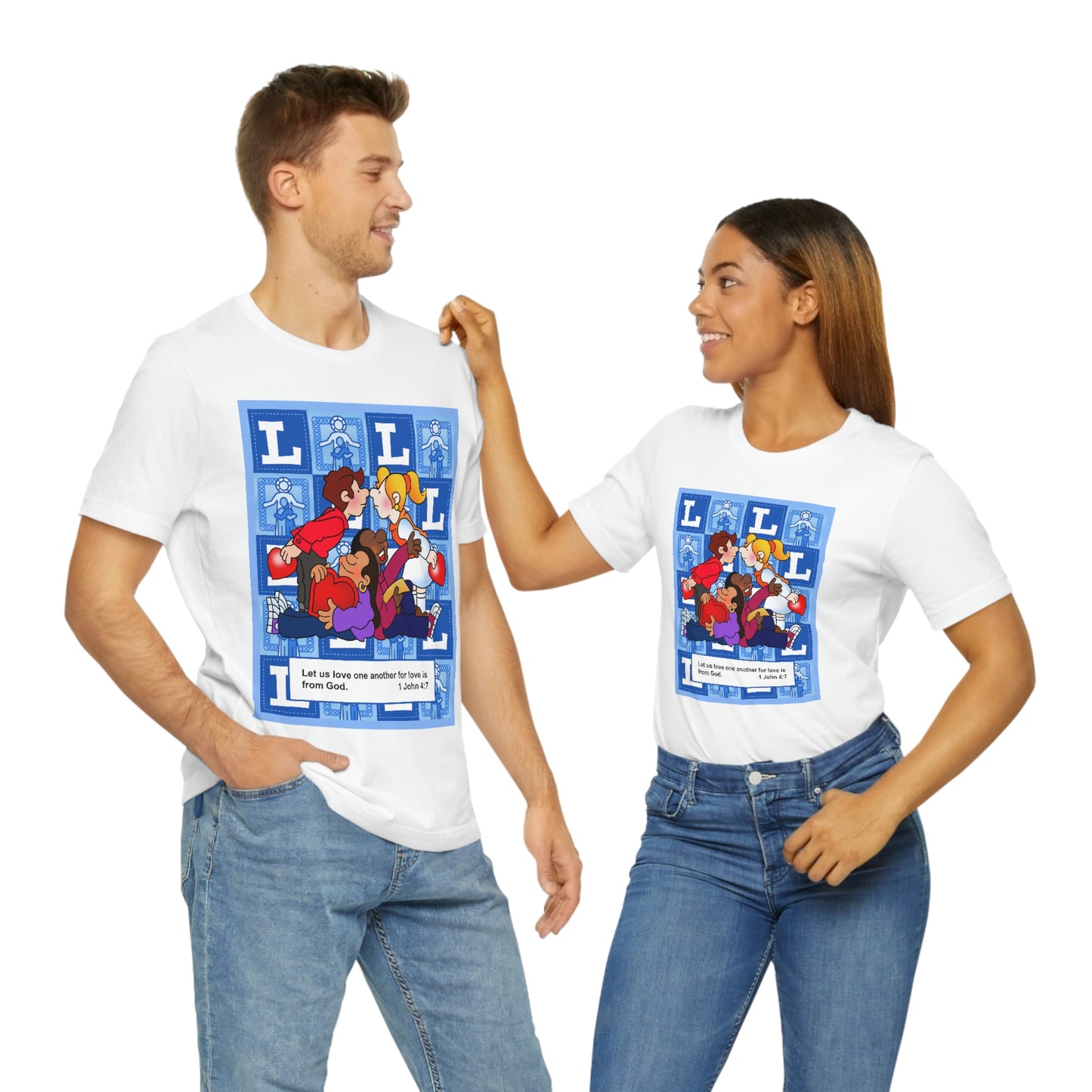 The Bible as Simple as ABC L Unisex Jersey Short Sleeve Tee