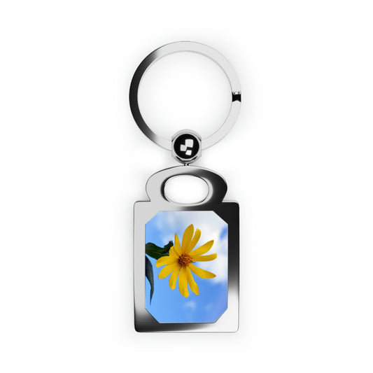 Flowers 32 Rectangle Photo Keyring