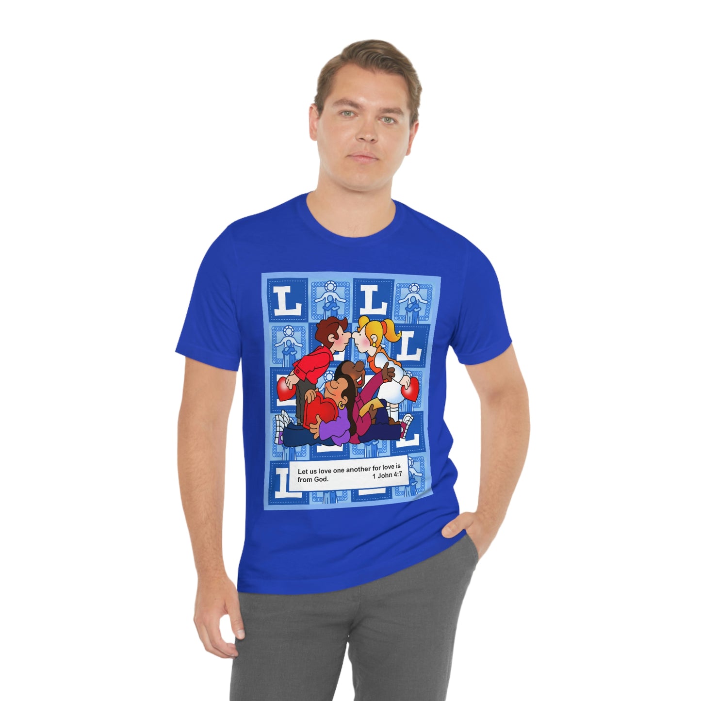 The Bible as Simple as ABC L Unisex Jersey Short Sleeve Tee