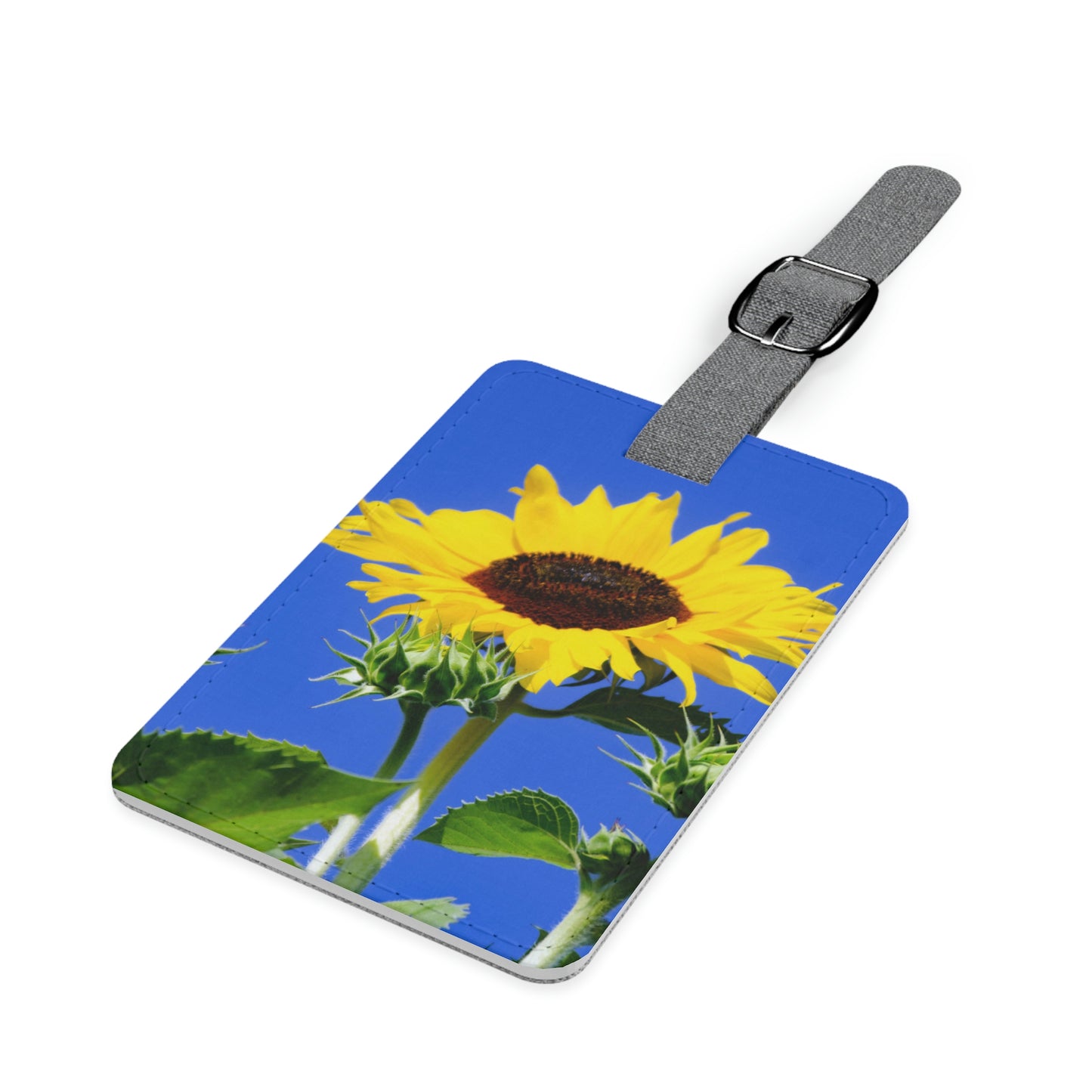 Flowers 02 Saffiano Polyester Luggage Tag, Rectangle