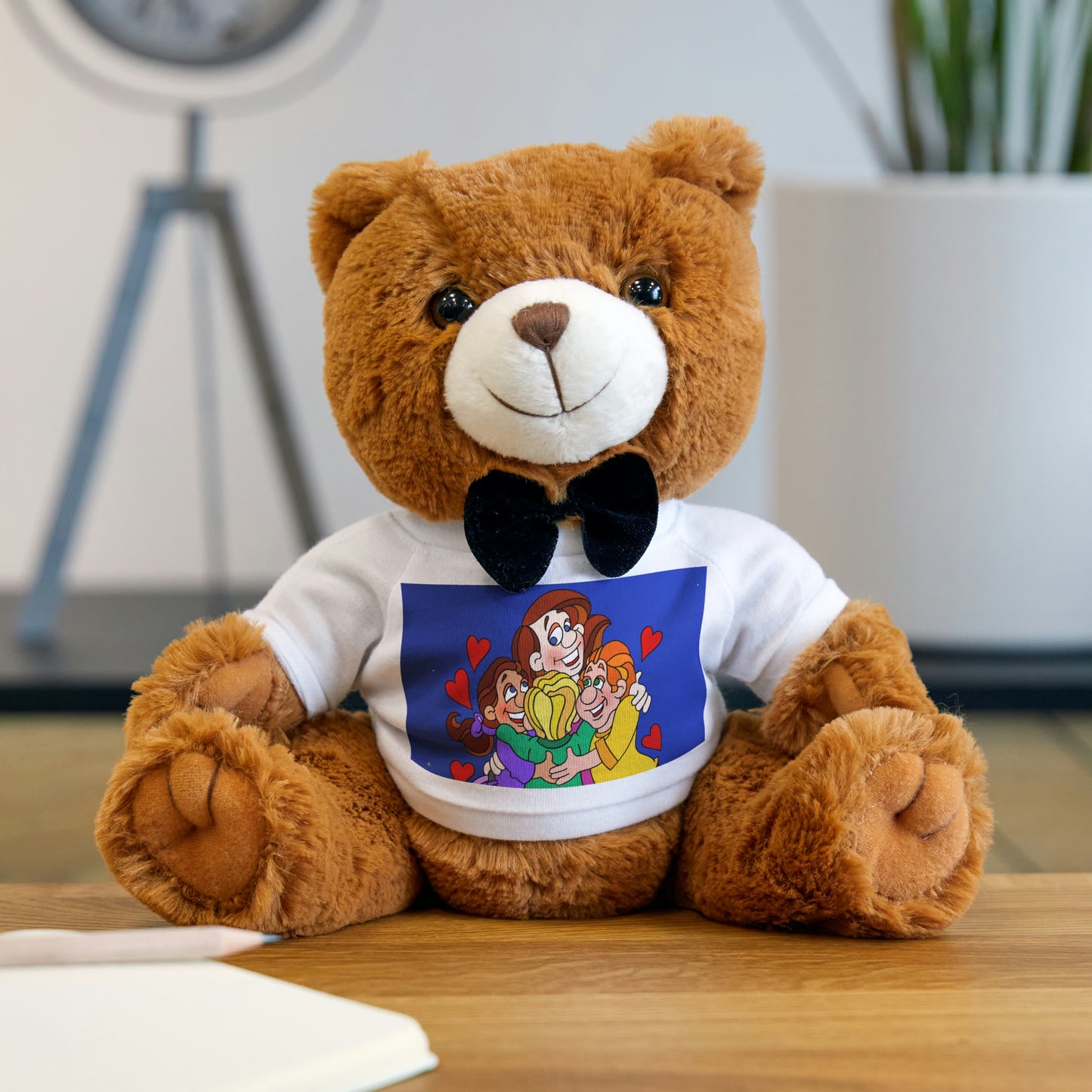 Triple Gratitude with Assorted Monsters! Teddy Bear with T-Shirt