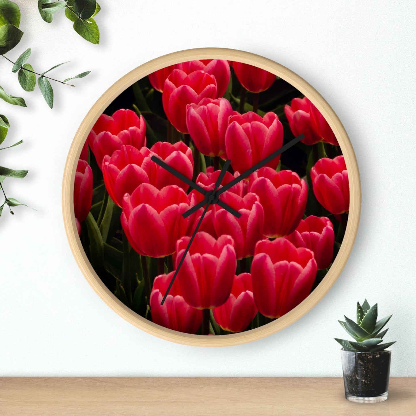 Flowers 24 Wall Clock