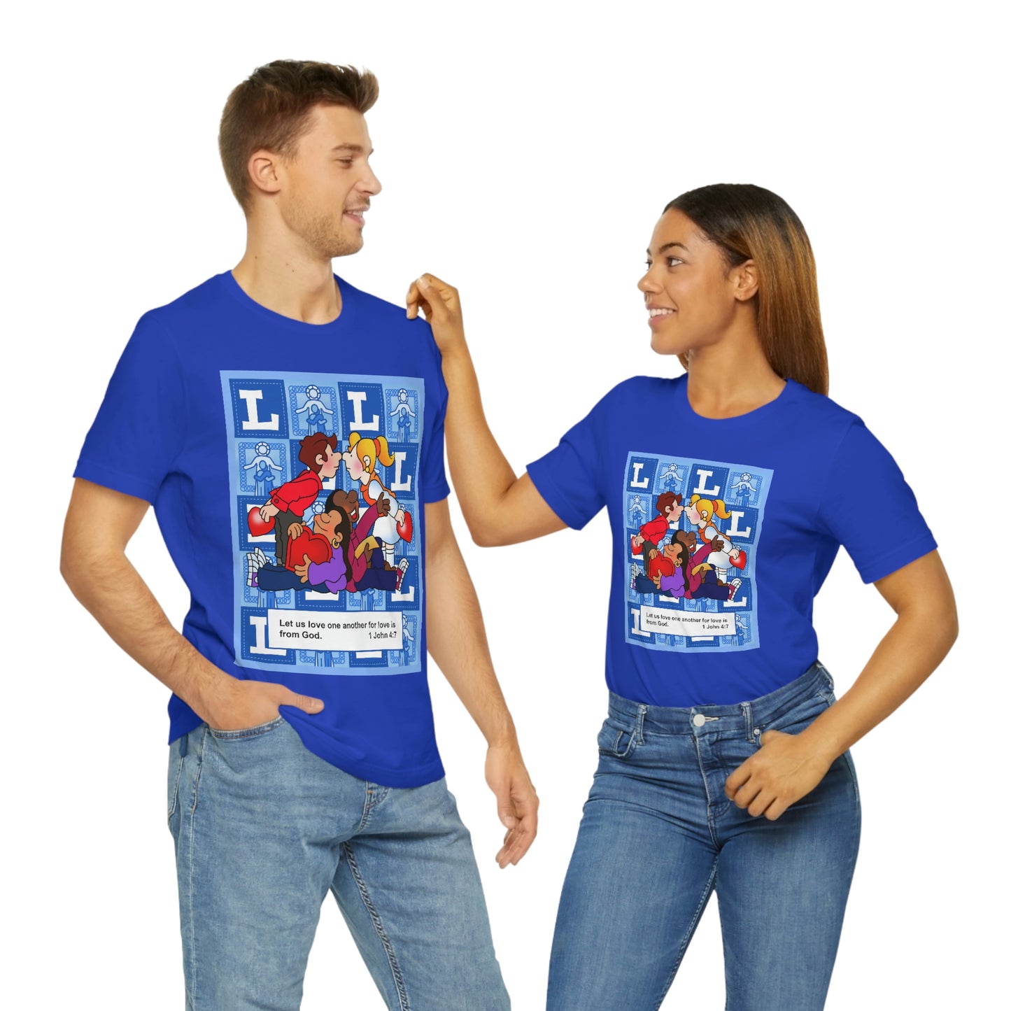 The Bible as Simple as ABC L Unisex Jersey Short Sleeve Tee