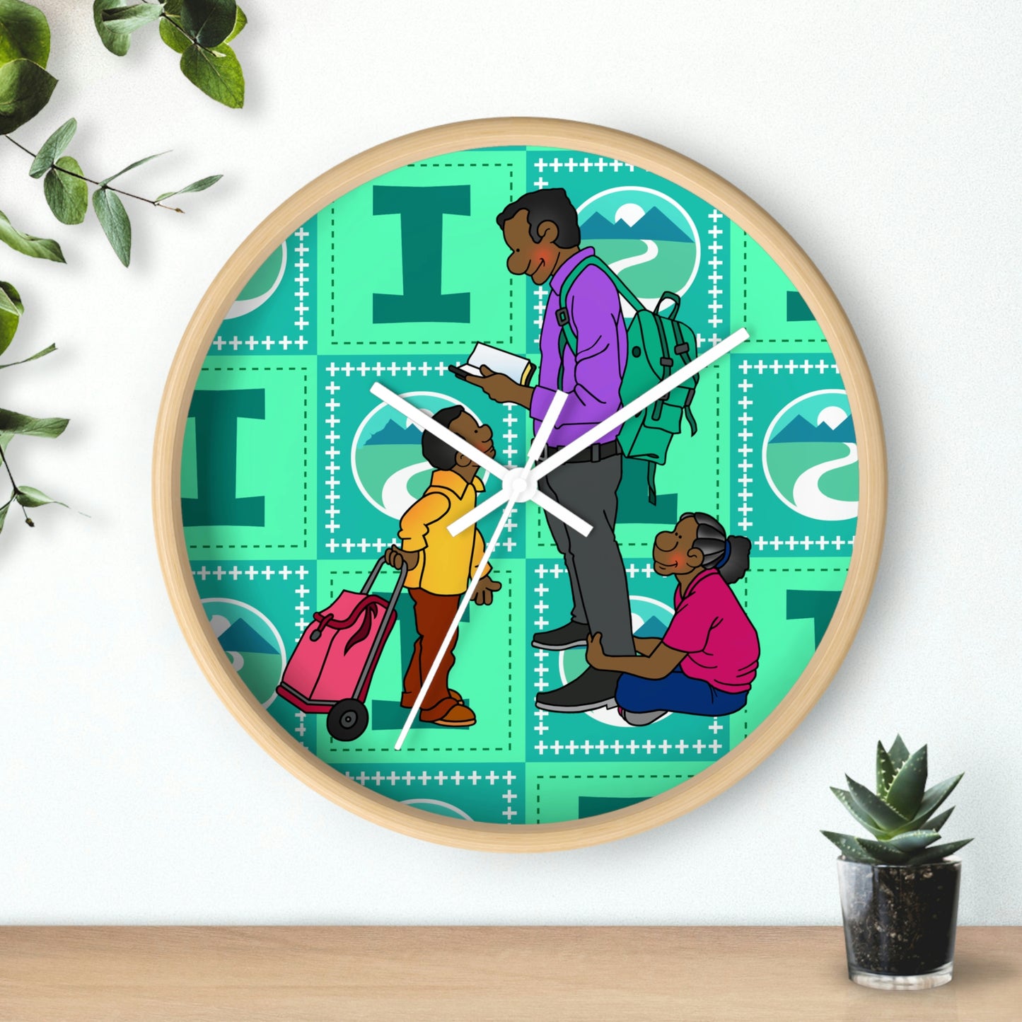 The Bible as Simple as ABC I Wall Clock