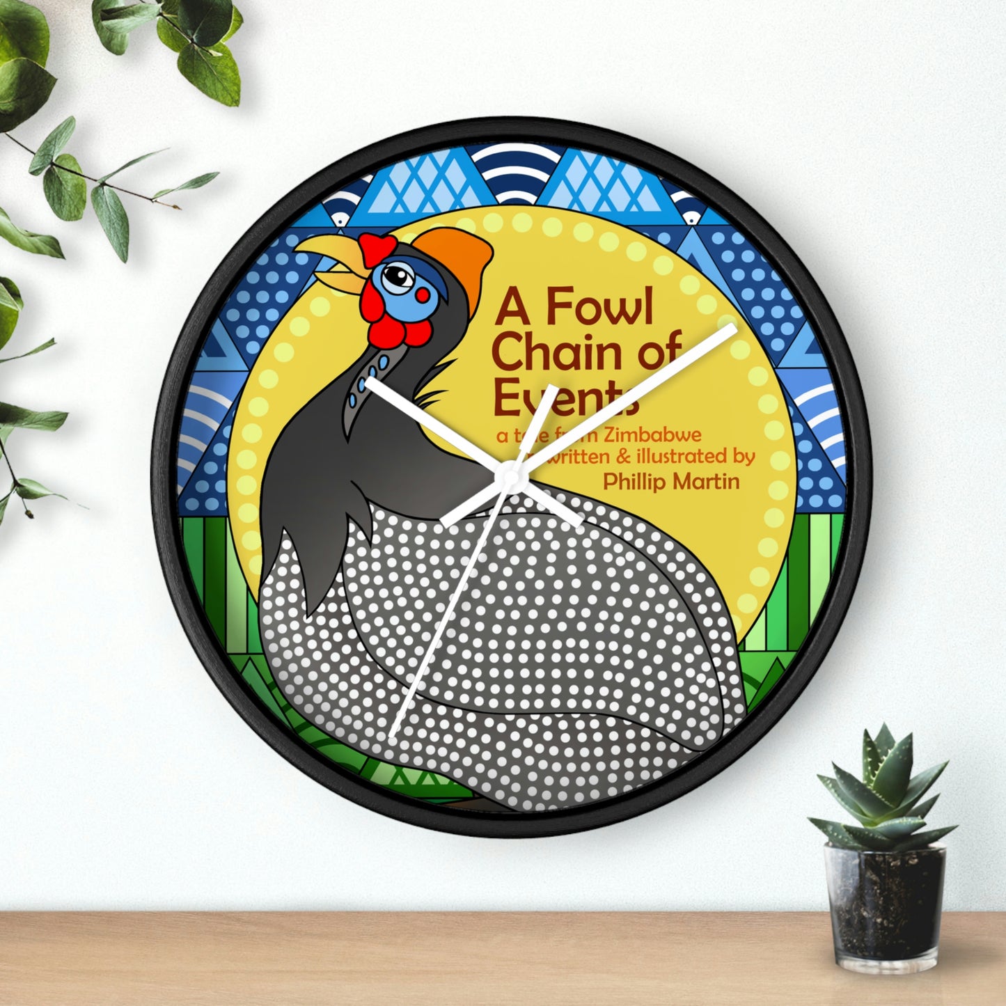 A Fowl Chain of Events Wall clock