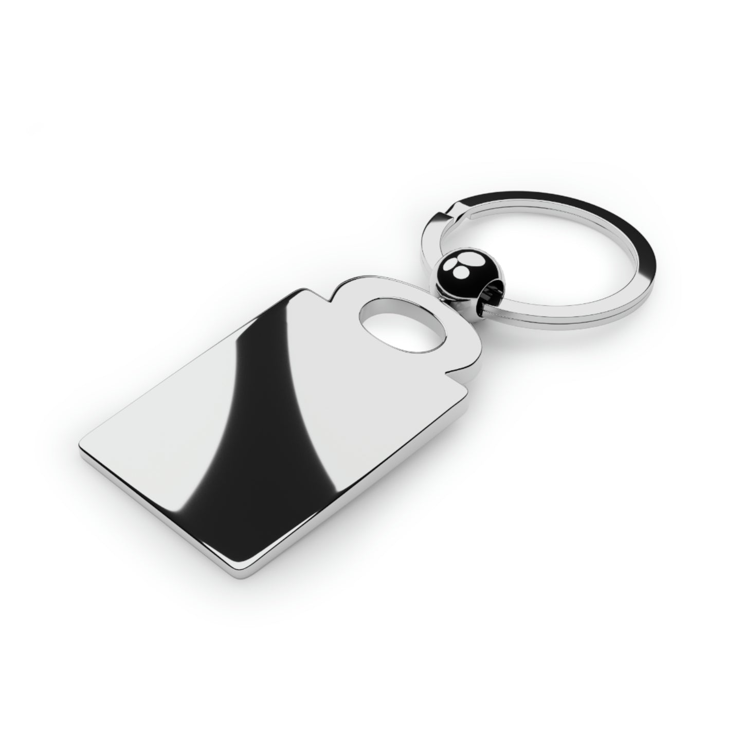 The Kitty Cat Cried Rectangle Photo Keyring