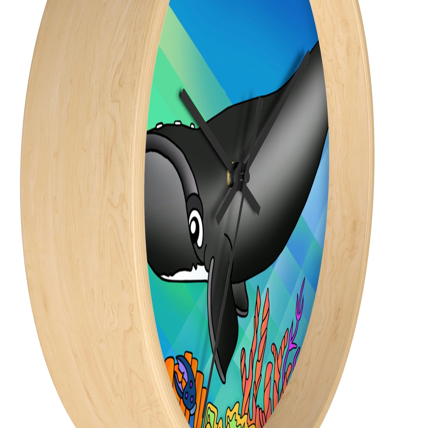 Gray Whale Wall Clock