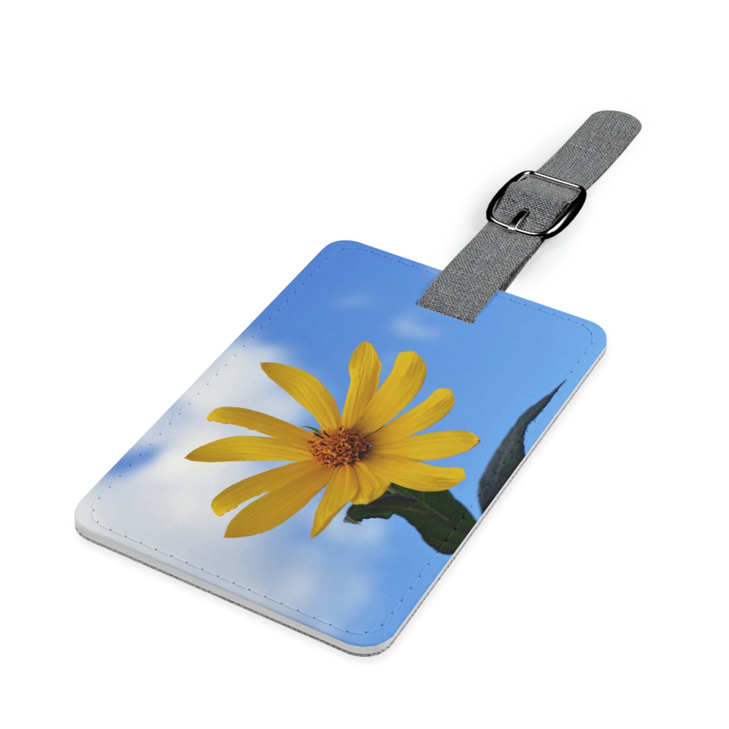 Flowers 32 Saffiano Polyester Luggage Tag, Rectangle