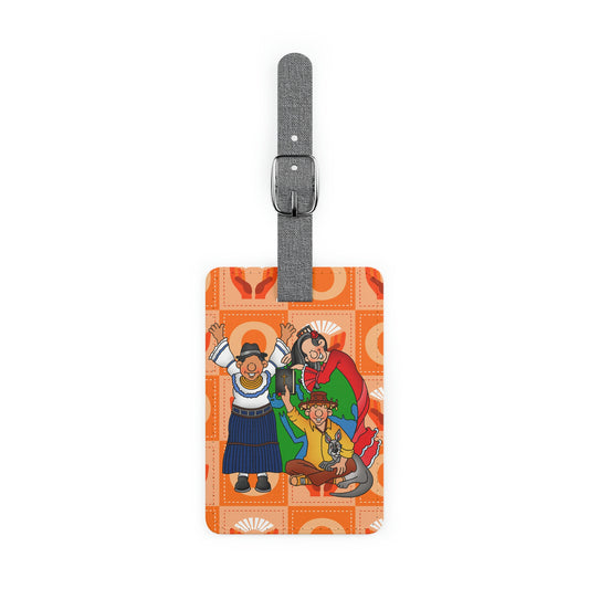 The Bible as Simple as ABC O Saffiano Polyester Luggage Tag, Rectangle