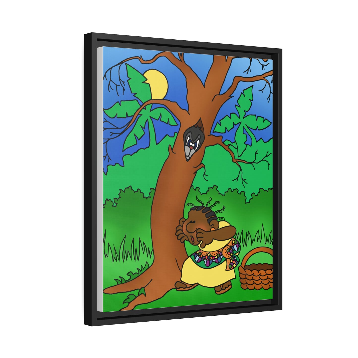 Once Upon West Africa Matte Canvas, Black Frame