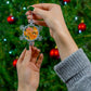 Flowers 28 Pewter Snowflake Ornament