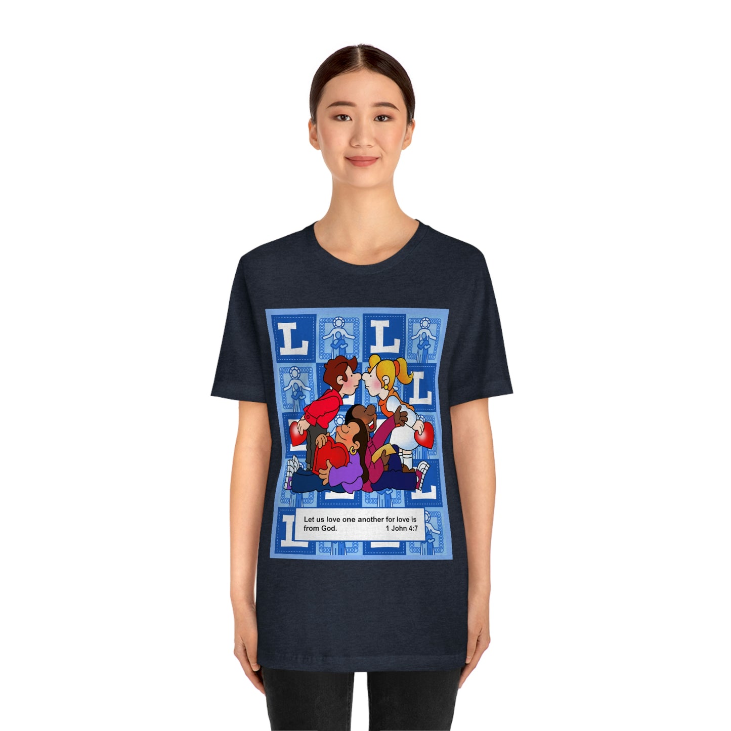 The Bible as Simple as ABC L Unisex Jersey Short Sleeve Tee