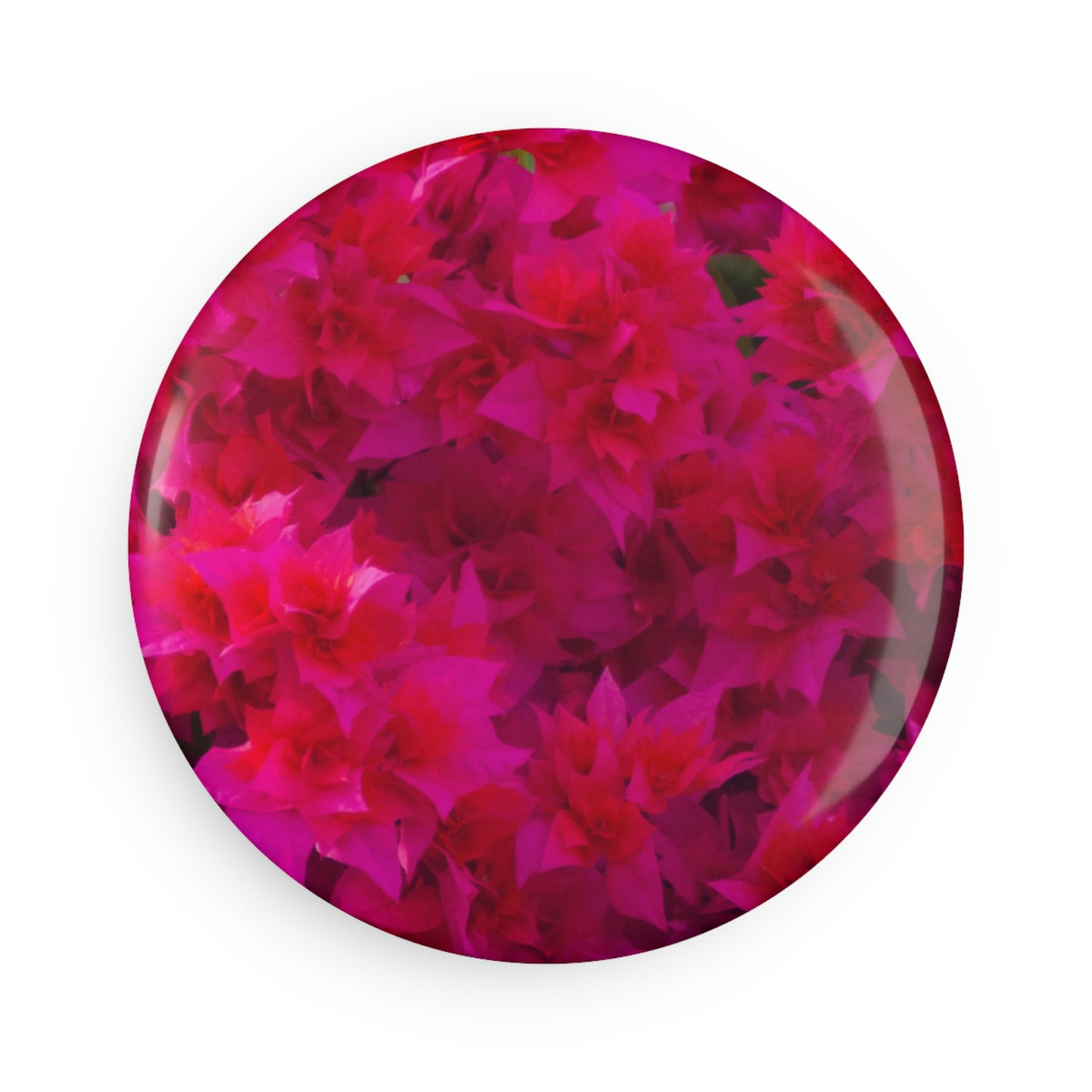 Flowers 27 Button Magnet, Round (1 & 10 pcs)