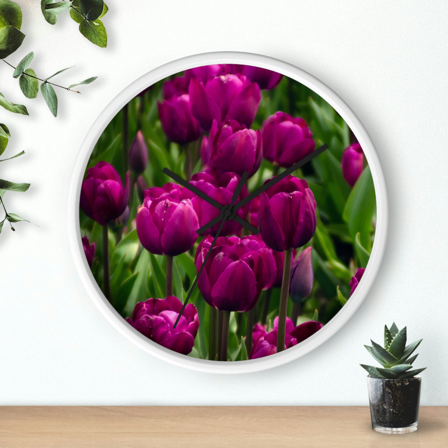 Flowers 20 Wall Clock