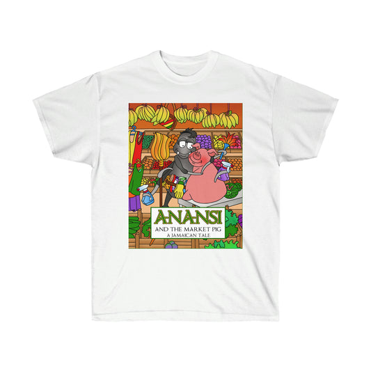 Anansi and the Market Pig Unisex Ultra Cotton Tee