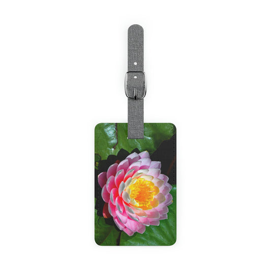 Flowers 25 Saffiano Polyester Luggage Tag, Rectangle