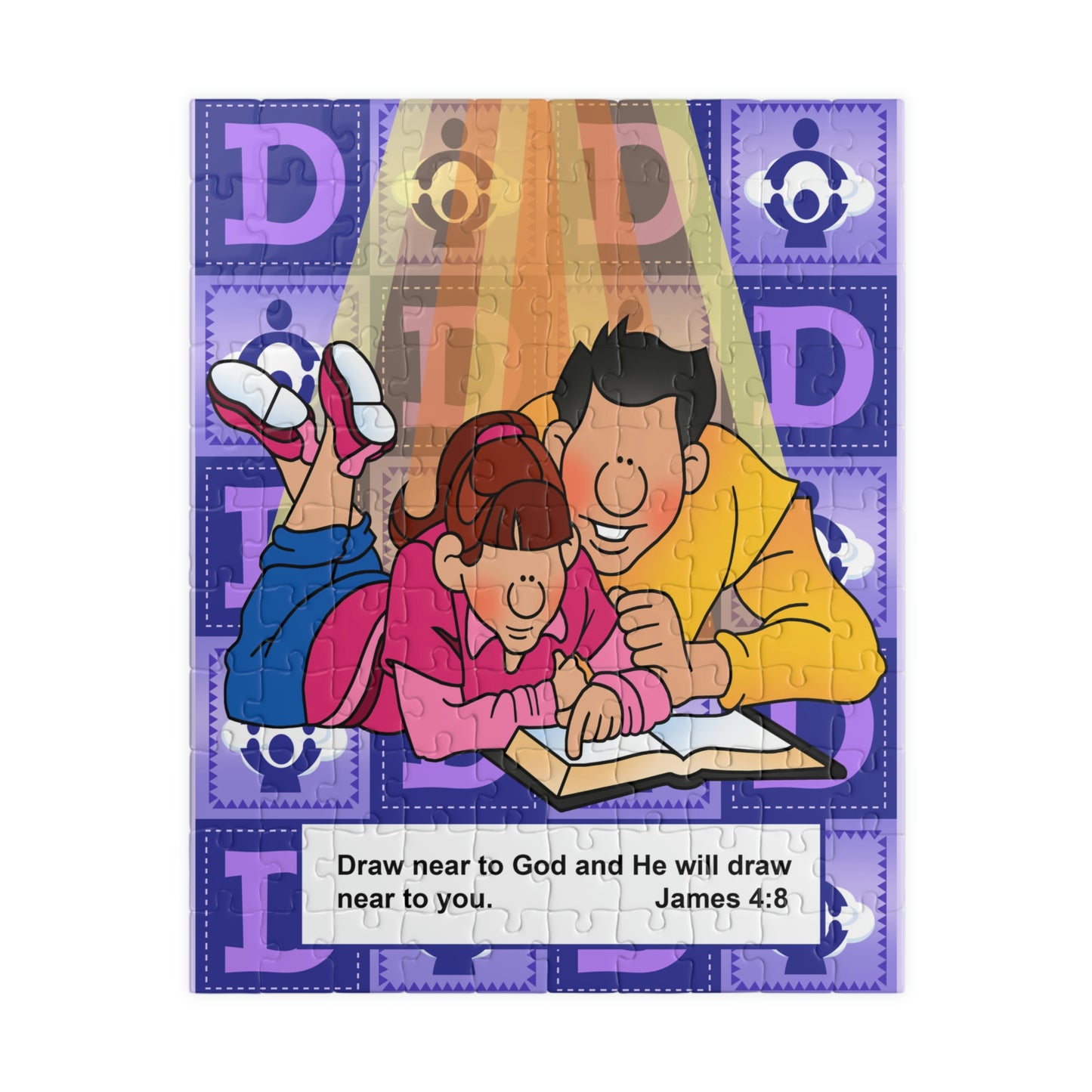 The Bible as Simple as ABC D Puzzle (110, 252, 500, 1014-piece)