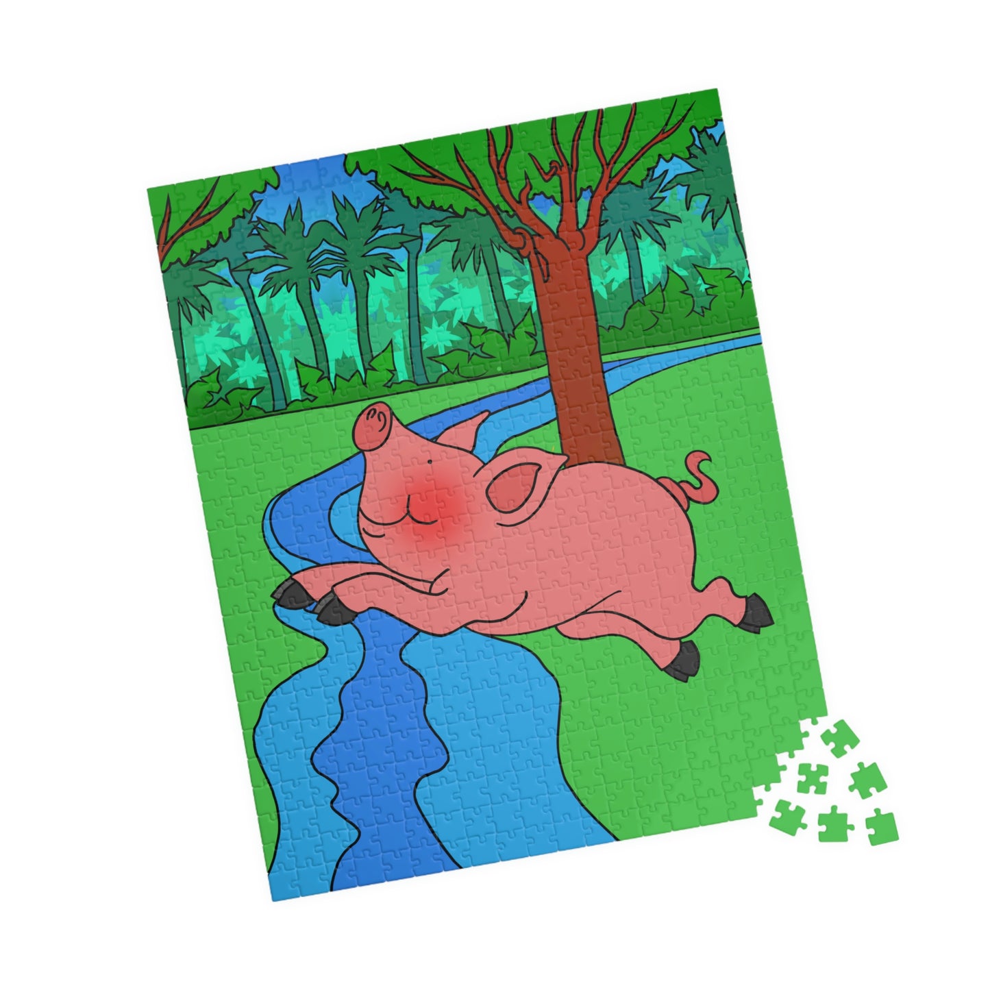 Anansi and the Market Pig! Puzzle (110, 252, 500, 1014-piece)