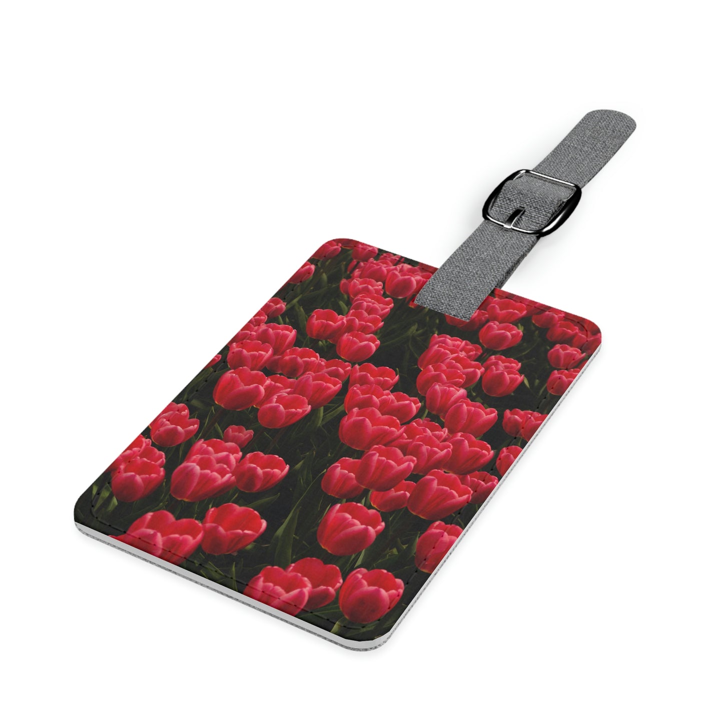 Flowers 24 Saffiano Polyester Luggage Tag, Rectangle