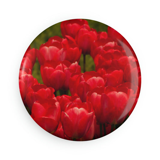 Flowers 22 Button Magnet, Round (1 & 10 pcs)