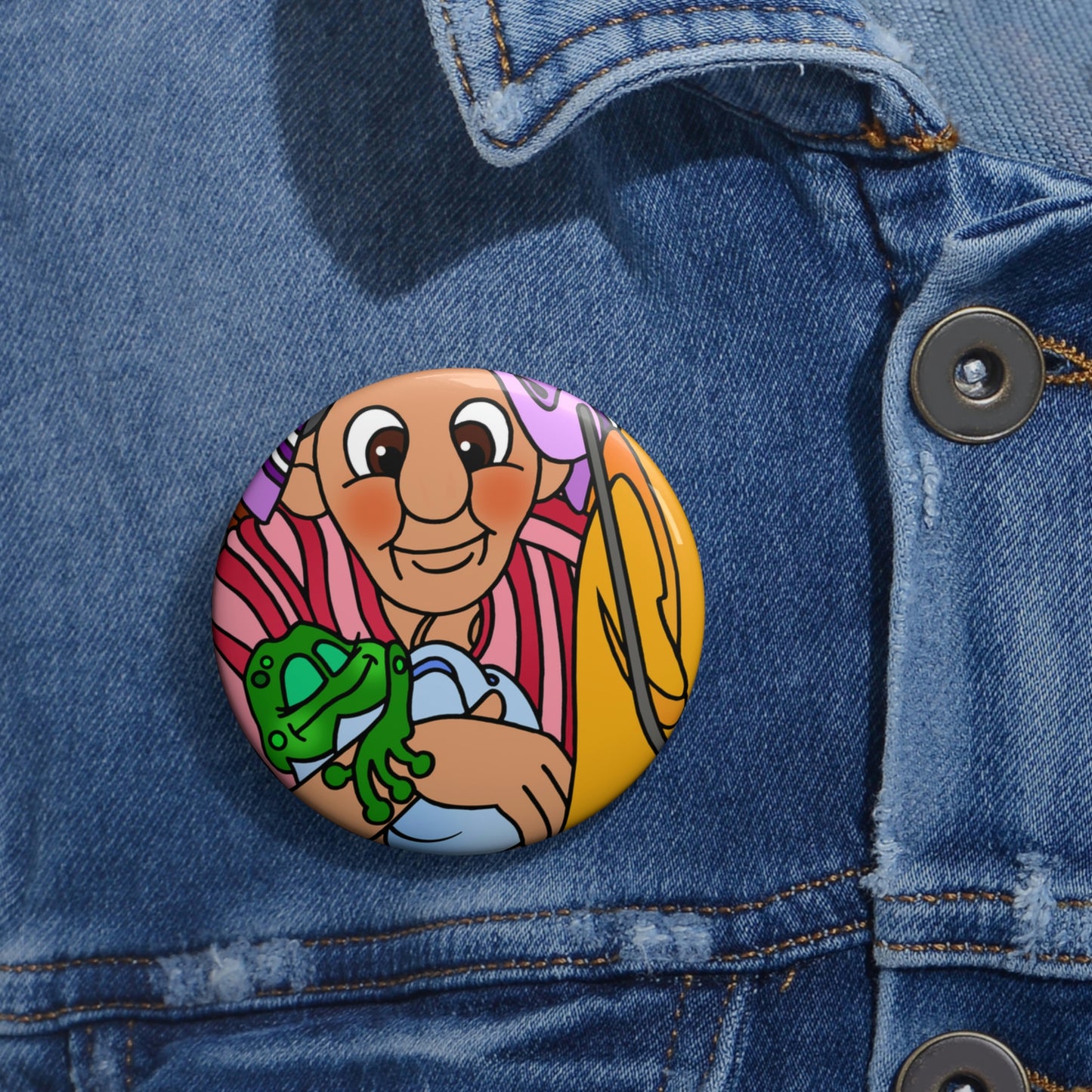 The Frog Princess Custom Pin Buttons