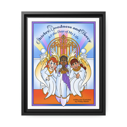 Shirley, Goodness, and Mercy Matte Canvas, Black Frame