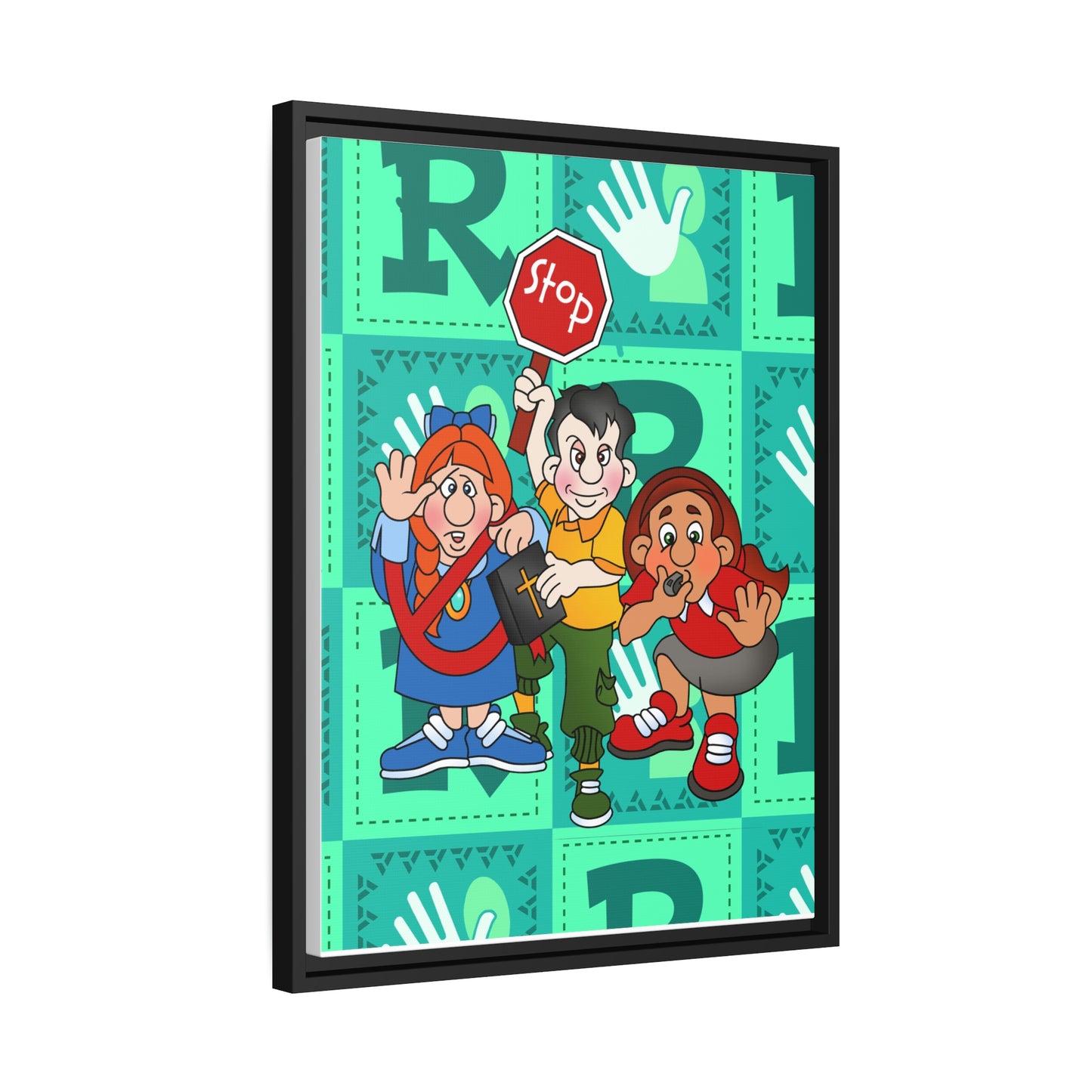 The Bible as Simple as ABC R Matte Canvas, Black Frame