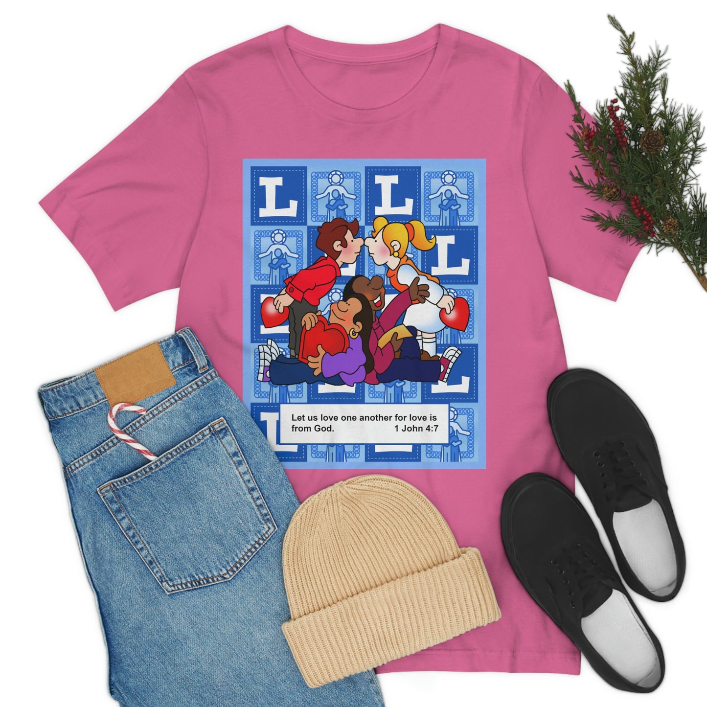 The Bible as Simple as ABC L Unisex Jersey Short Sleeve Tee