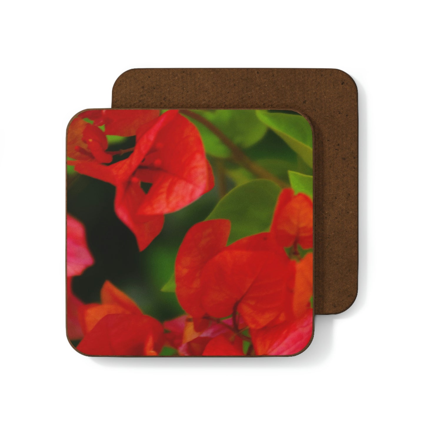 Flowers 28 Hardboard Back Coaster