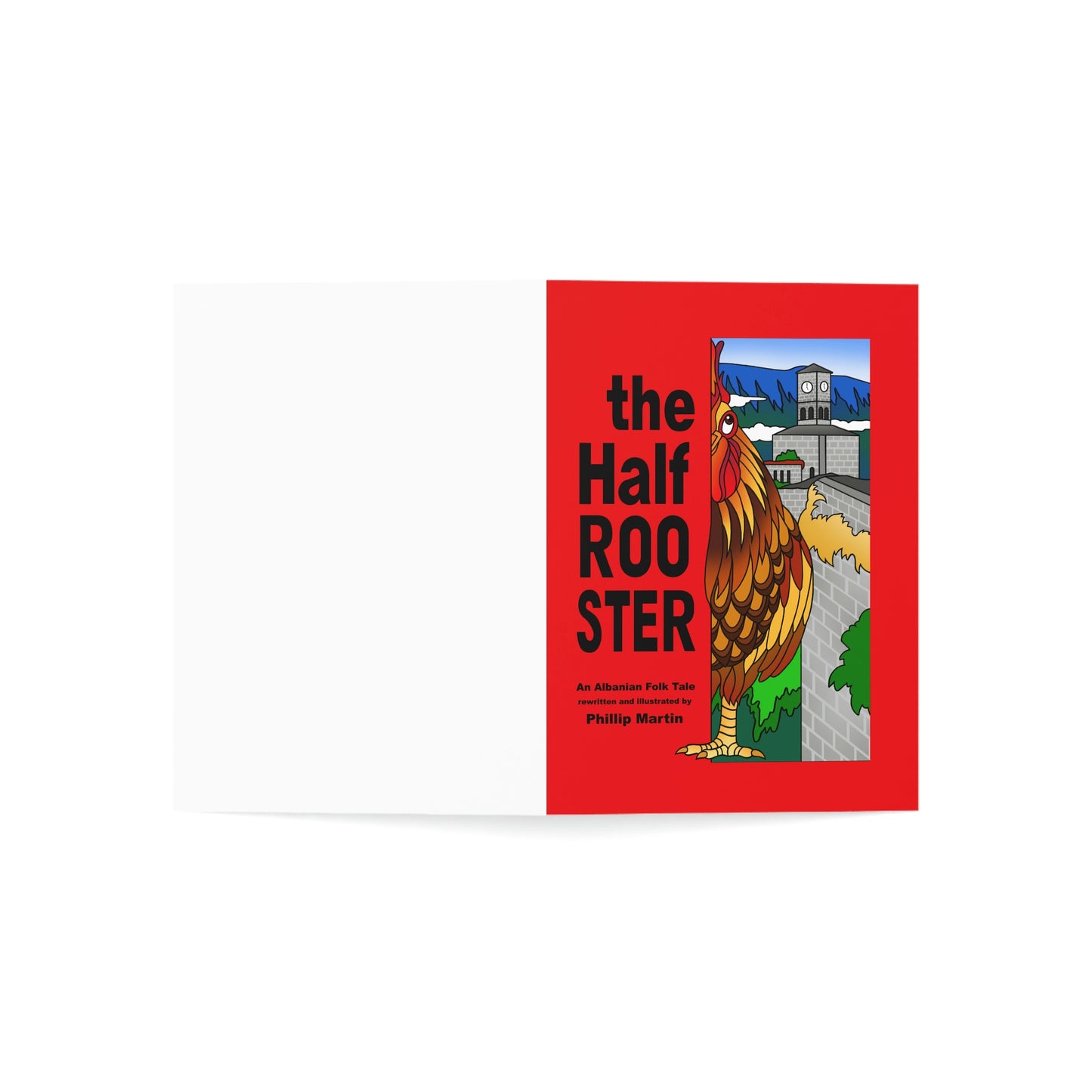 The Half Rooster Greeting Cards (1, 10, 30, and 50pcs)