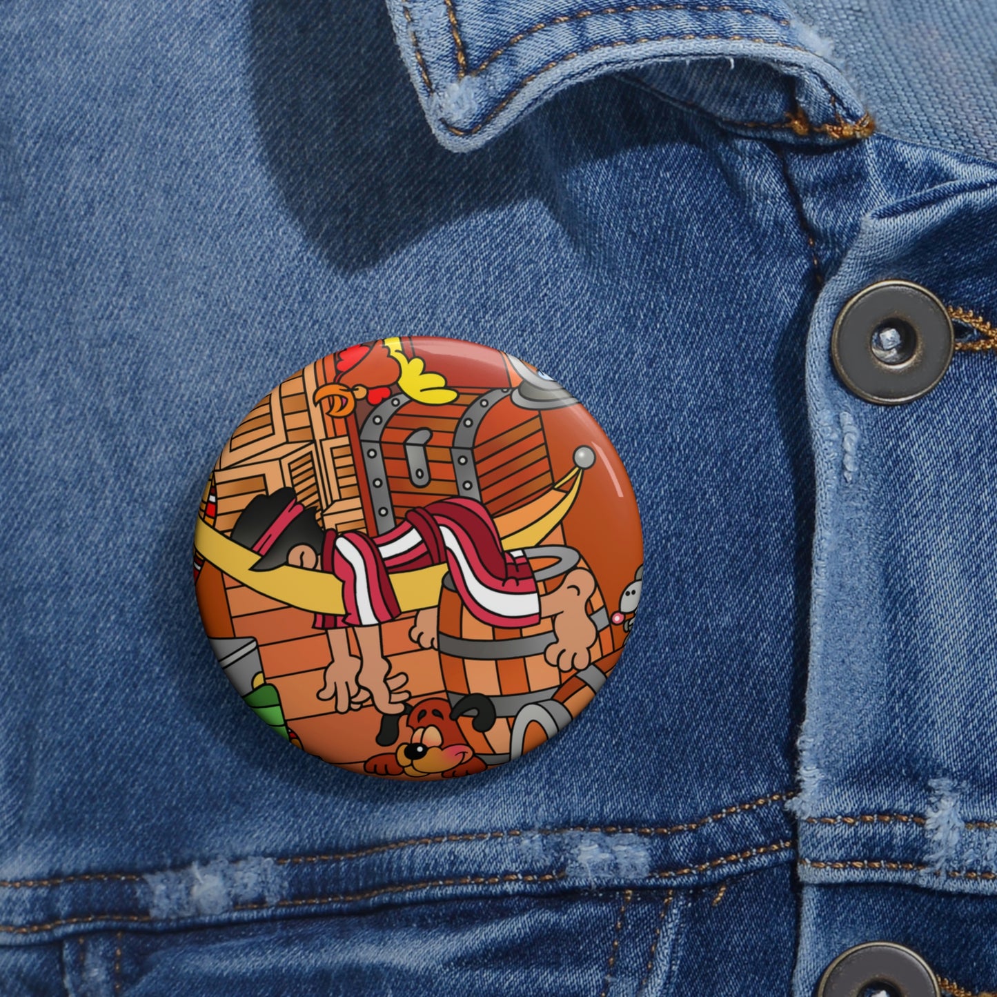 The Story of Jonah! Custom Pin Buttons