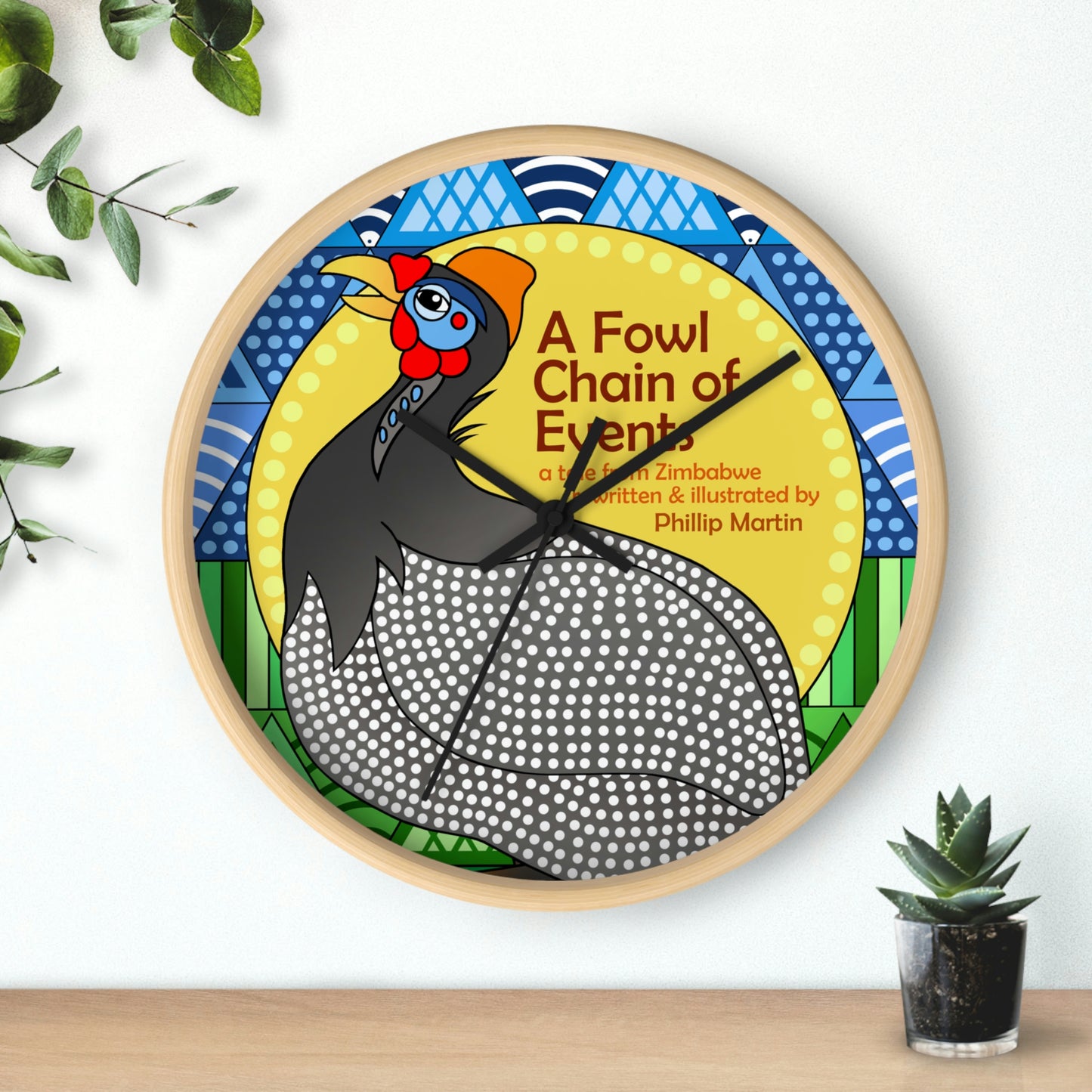 A Fowl Chain of Events Wall clock