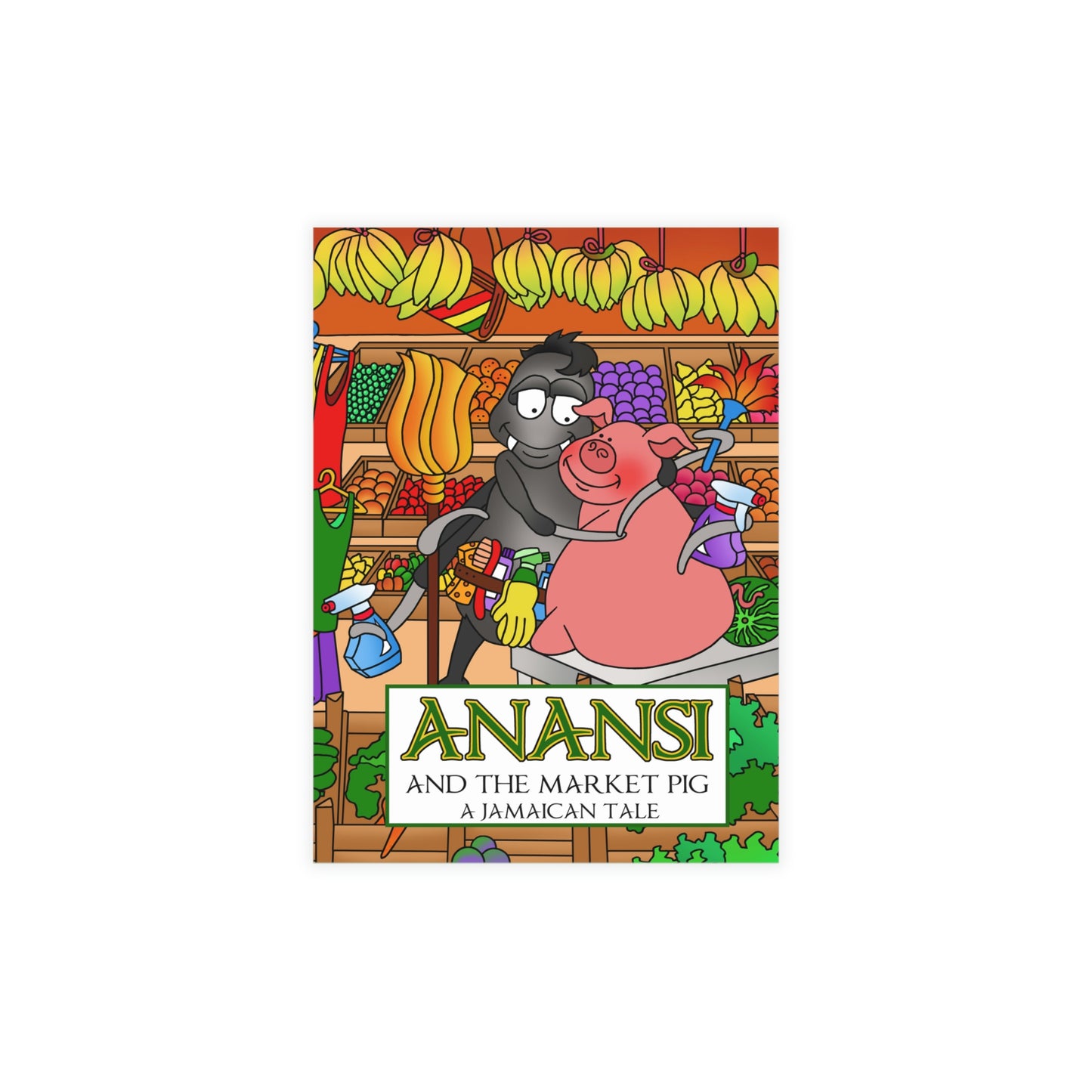 Anansi and the Market Pig Greeting Card Bundles (envelopes not included)