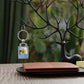 Flowers 32 Rectangle Photo Keyring