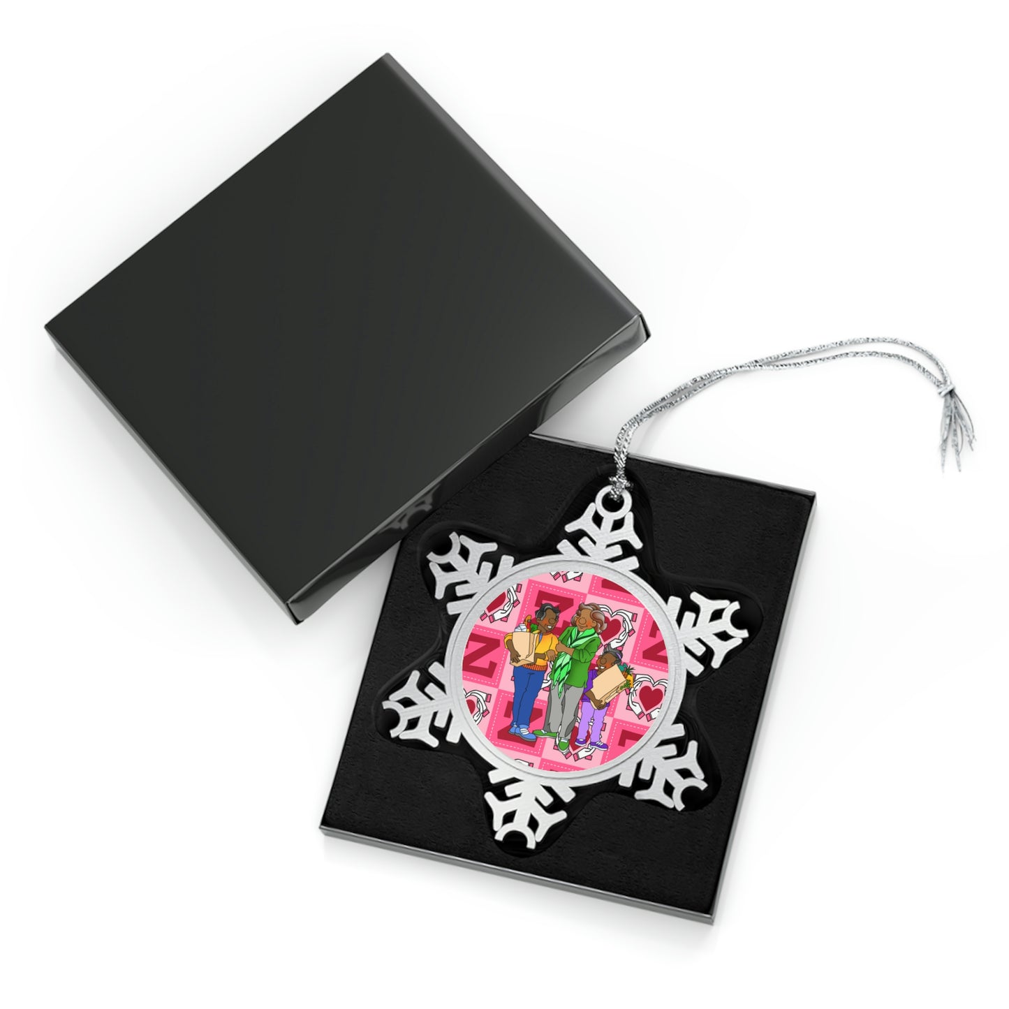 The Bible as Simple as ABC Z Pewter Snowflake Ornament
